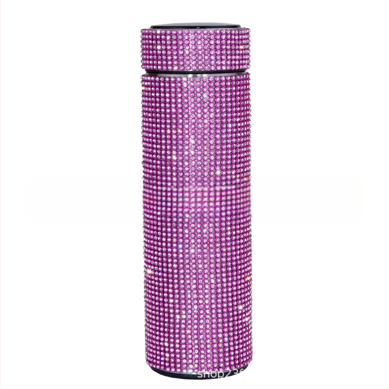 480 ml „Cross Border American Diamond“ termosinis dvigubas tiesus puodelis kavai, arbatai, vaisių sultims, kalėdinė dovana