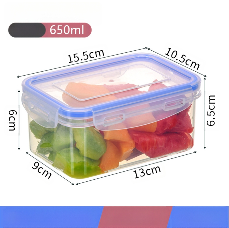 Köögikülmik Ristkülikukujuline säilituskarp Mikrolaineahi Kuumuskindel Plastist Lõunakarp Toidu Lõunakarp Puuviljade hoiustamine Suletud karp