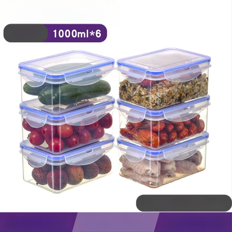 Köögikülmik Ristkülikukujuline säilituskarp Mikrolaineahi Kuumuskindel Plastist Lõunakarp Toidu Lõunakarp Puuviljade hoiustamine Suletud karp