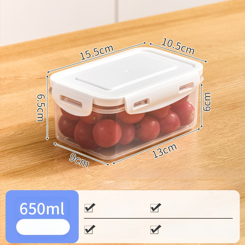 Köögikülmik Ristkülikukujuline säilituskarp Mikrolaineahi Kuumuskindel Plastist Lõunakarp Toidu Lõunakarp Puuviljade hoiustamine Suletud karp