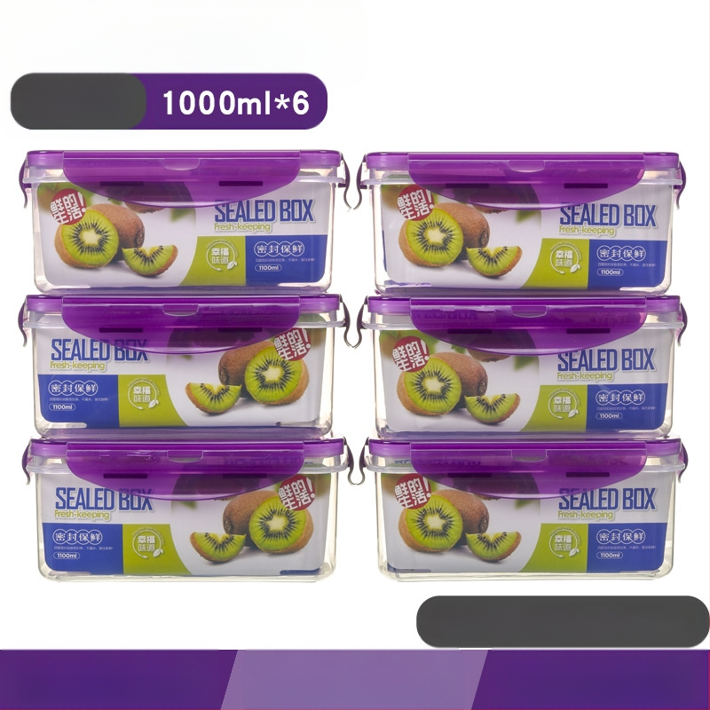 Köögikülmik Ristkülikukujuline säilituskarp Mikrolaineahi Kuumuskindel Plastist Lõunakarp Toidu Lõunakarp Puuviljade hoiustamine Suletud karp