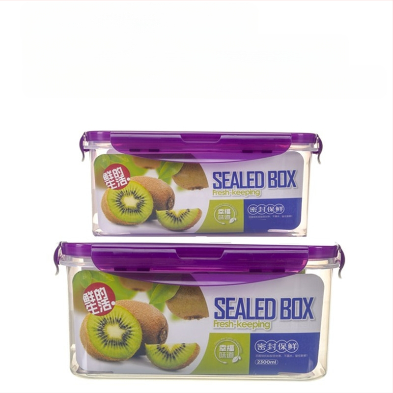 Köögikülmik Ristkülikukujuline säilituskarp Mikrolaineahi Kuumuskindel Plastist Lõunakarp Toidu Lõunakarp Puuviljade hoiustamine Suletud karp