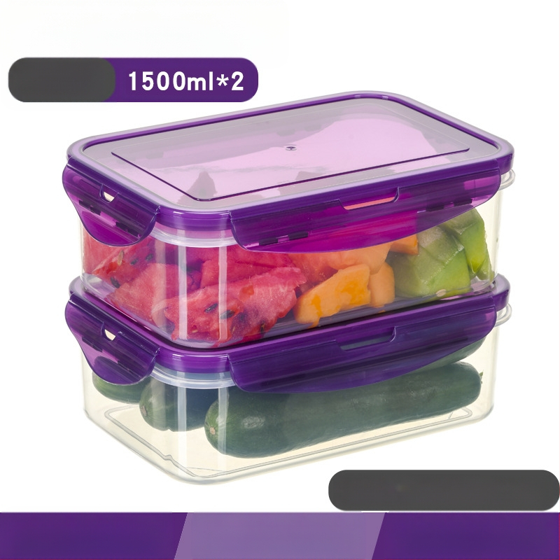 Köögikülmik Ristkülikukujuline säilituskarp Mikrolaineahi Kuumuskindel Plastist Lõunakarp Toidu Lõunakarp Puuviljade hoiustamine Suletud karp