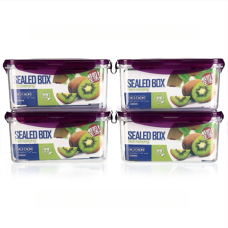 Köögikülmik Ristkülikukujuline säilituskarp Mikrolaineahi Kuumuskindel Plastist Lõunakarp Toidu Lõunakarp Puuviljade hoiustamine Suletud karp