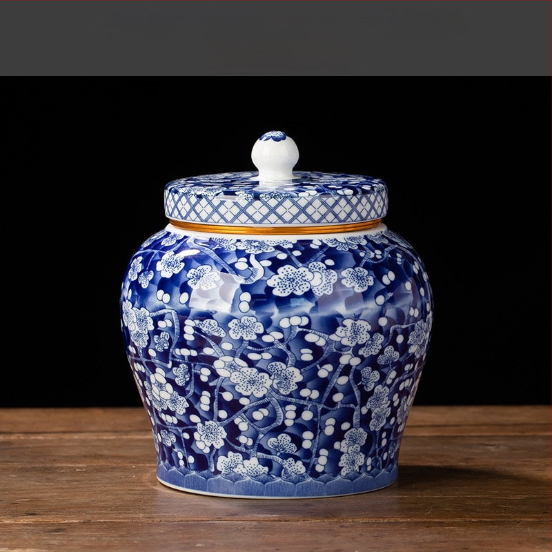 Butikové hliníkové plechovky na čaj, vintage keramické plechovky, domáce uzavreté skladovacie plechovky, vlhkoodolné biele čaje Pu'er, uzavreté plechovky veľkoobchod