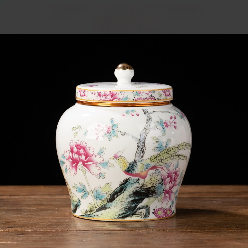 Butikové hliníkové plechovky na čaj, vintage keramické plechovky, domáce uzavreté skladovacie plechovky, vlhkoodolné biele čaje Pu'er, uzavreté plechovky veľkoobchod