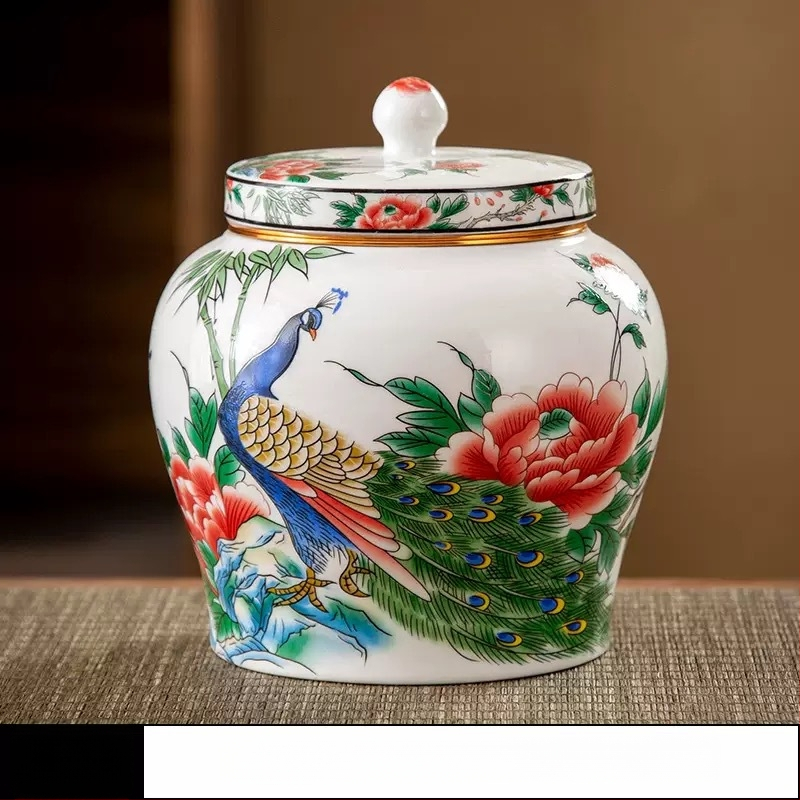 Butikové hliníkové plechovky na čaj, vintage keramické plechovky, domáce uzavreté skladovacie plechovky, vlhkoodolné biele čaje Pu'er, uzavreté plechovky veľkoobchod