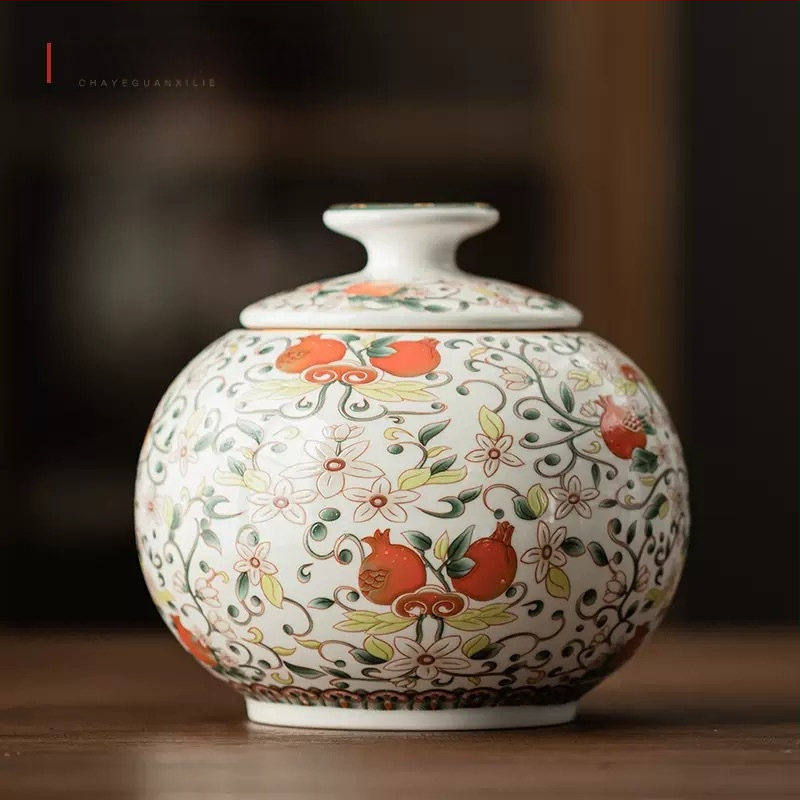 Butikové hliníkové plechovky na čaj, vintage keramické plechovky, domáce uzavreté skladovacie plechovky, vlhkoodolné biele čaje Pu'er, uzavreté plechovky veľkoobchod