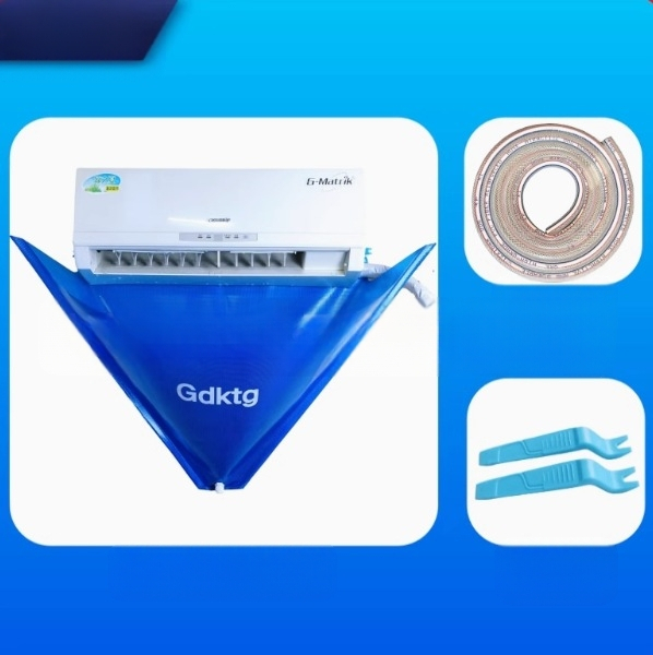 Instrument de curățare a capacului pentru aer condiționat, instrument de curățare a aerului condiționat, set complet de instrumente de curățare pentru aer condiționat de uz casnic, fără demontare