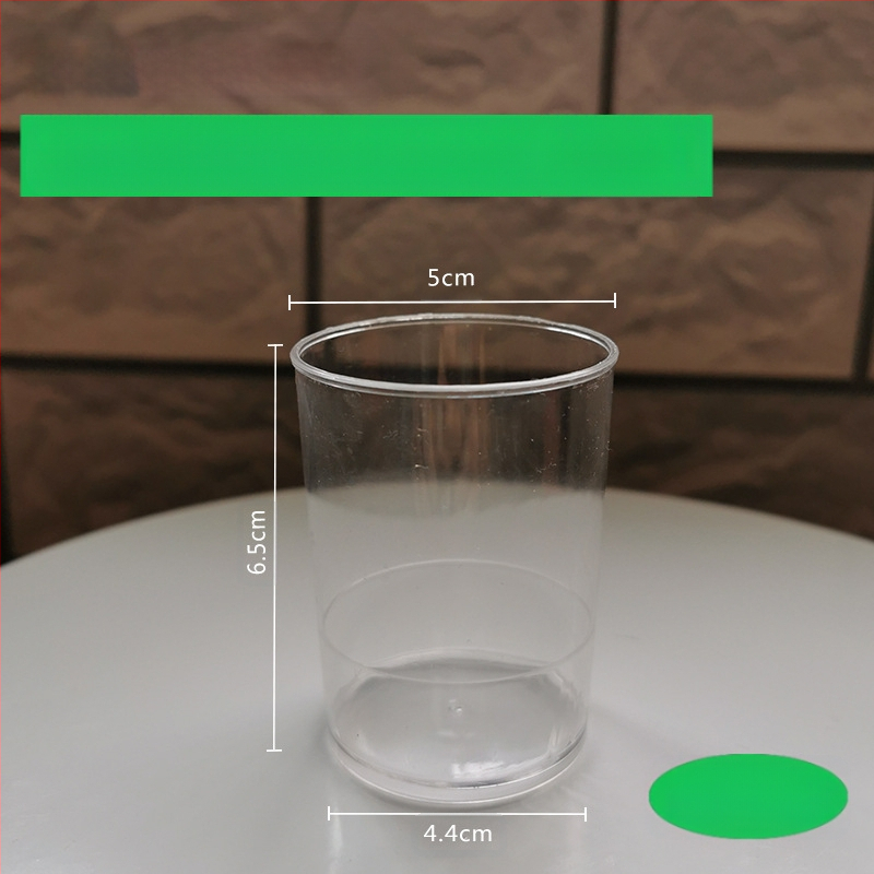 Grynas putėsis Sėlenų pudingas Želė desertinis stalas Kietas plastikinis puodelis Raudonas kūrybingas 100ML Vienkartinis skaidrus