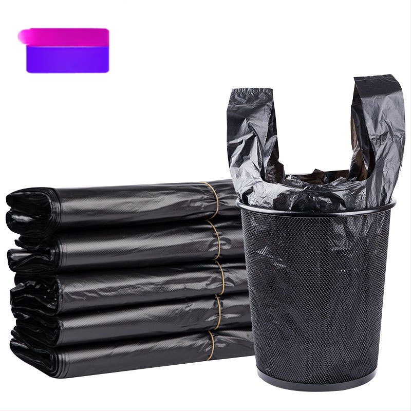 [50 dollarit baari kohta] tootjad hulgimüügis paksud mustad majapidamisköögi ühekordselt kasutatavad kaasaskantavad vestiga prügikotid