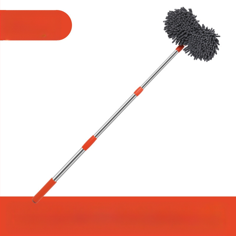 Automobilio plovimo įrankių rinkinys, dvigalvis ilgakojis šepetys, ištraukiama šluostė, minkštas šepetys