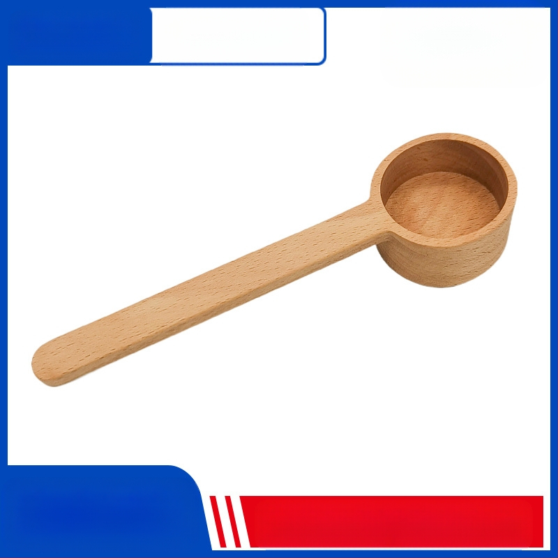 Medinis juodojo riešuto matavimo šaukštas, medžio masyvo trumpa rankena, kavos šaukštelis iš buko, kiekybinis vaisių miltelių šaukštelis, prieskonių šaukštelis, didmeninė prekyba