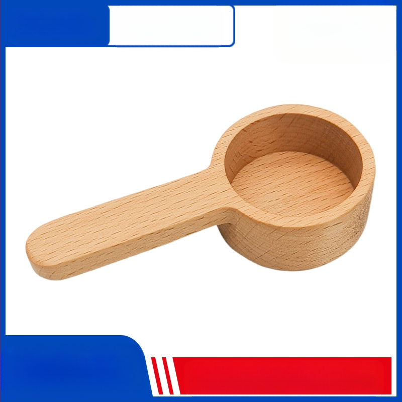 Medinis juodojo riešuto matavimo šaukštas, medžio masyvo trumpa rankena, kavos šaukštelis iš buko, kiekybinis vaisių miltelių šaukštelis, prieskonių šaukštelis, didmeninė prekyba