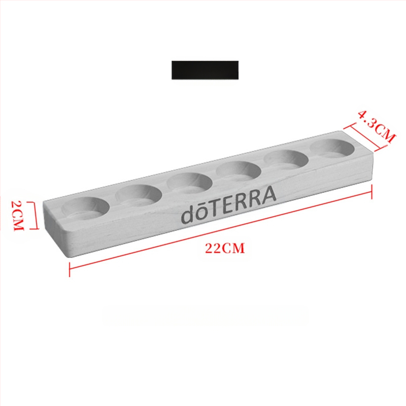 6 skylių eterinių aliejų butelių demonstravimo lentyna, vieno sluoksnio pušies demonstravimo lentyna, „Doterra“ eterinių aliejų laikymo lentyna