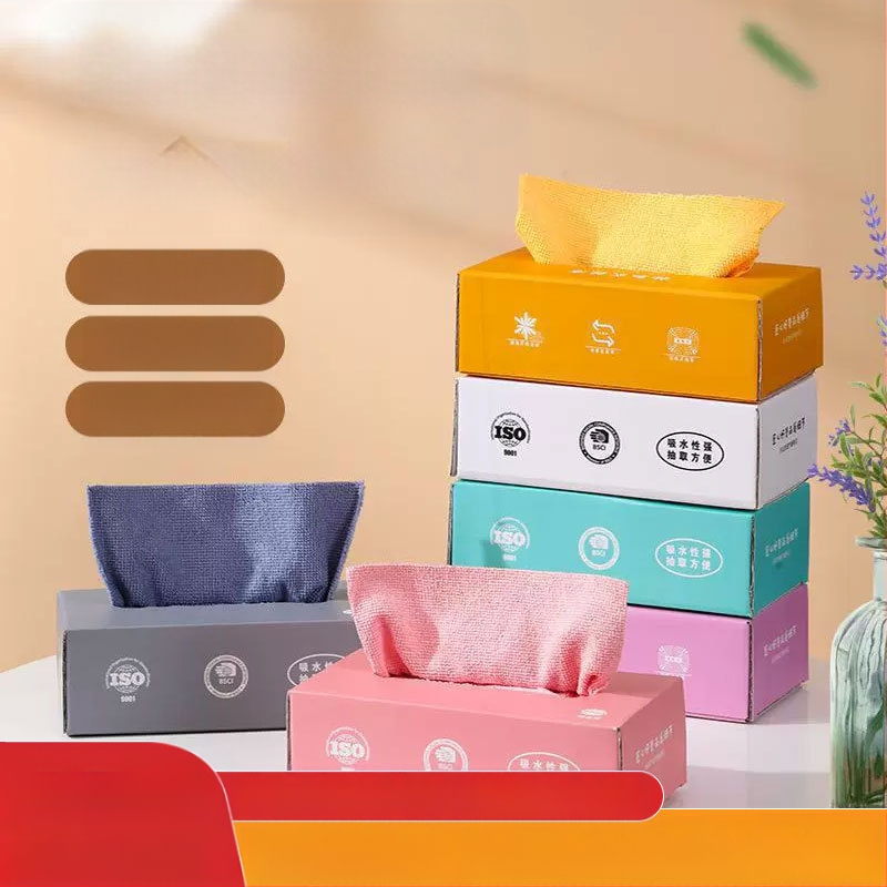 Lazy Rag Kitcheni ühekordselt kasutatav nõudepesulapp, paksendatud märg ja kuiv kaheotstarbeline väljatõmmatav pestav puhastusrätik