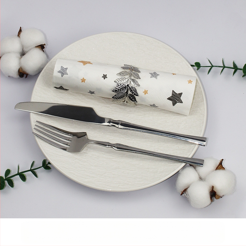 Салфетка със звезда, цветна печатна квадратна салфетка, хартия за парти, парти, висок клас ресторант, специална салфетка за еднократна употреба, може да се персонализира