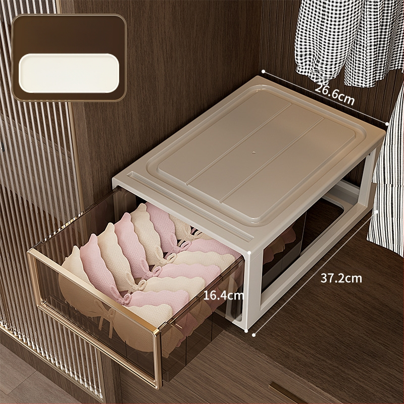 Apatinių drabužių laikymo dėžutė Buitinė stalčių tipo drabužių spinta Liemenėlė Apatiniai kojinės Apdailos dėžutė Trys viename padalinta apdailos dėžutė