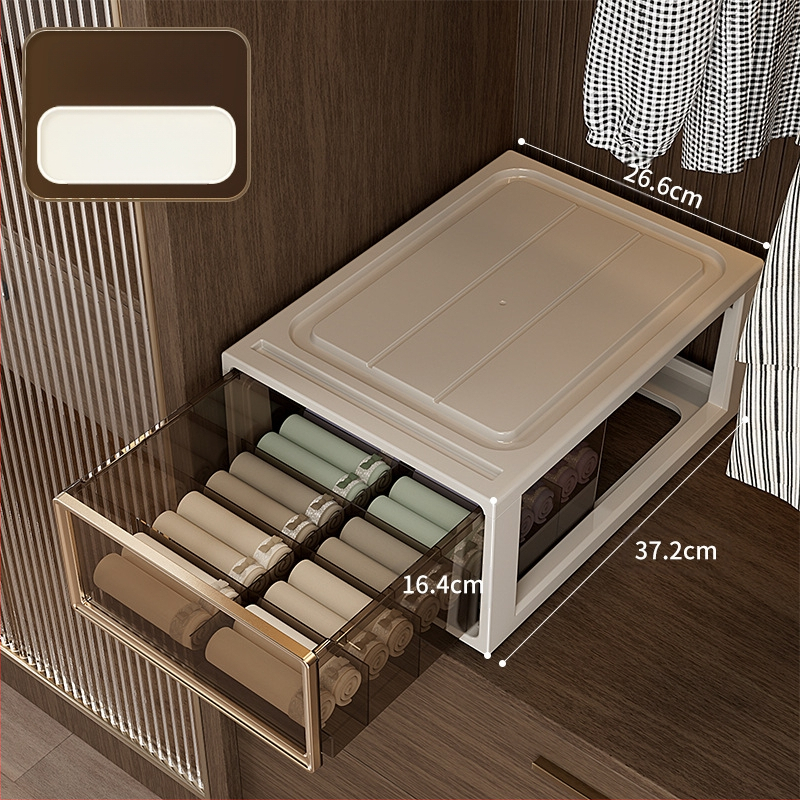 Apatinių drabužių laikymo dėžutė Buitinė stalčių tipo drabužių spinta Liemenėlė Apatiniai kojinės Apdailos dėžutė Trys viename padalinta apdailos dėžutė