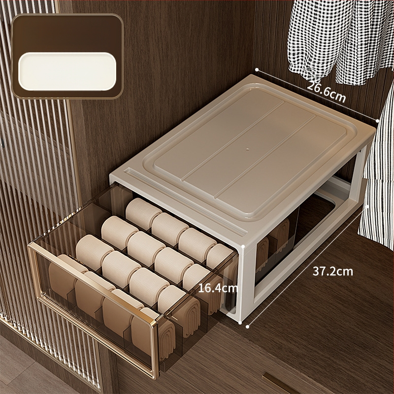 Apatinių drabužių laikymo dėžutė Buitinė stalčių tipo drabužių spinta Liemenėlė Apatiniai kojinės Apdailos dėžutė Trys viename padalinta apdailos dėžutė