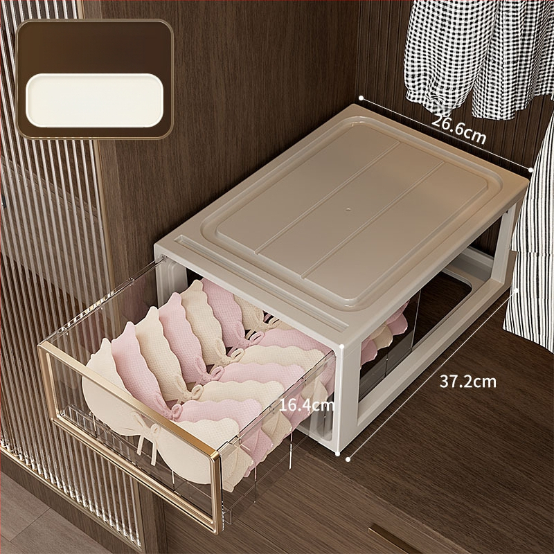Apatinių drabužių laikymo dėžutė Buitinė stalčių tipo drabužių spinta Liemenėlė Apatiniai kojinės Apdailos dėžutė Trys viename padalinta apdailos dėžutė