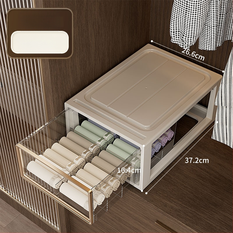 Apatinių drabužių laikymo dėžutė Buitinė stalčių tipo drabužių spinta Liemenėlė Apatiniai kojinės Apdailos dėžutė Trys viename padalinta apdailos dėžutė