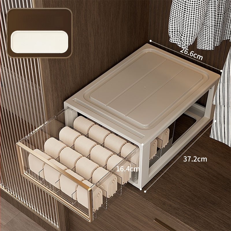 Apatinių drabužių laikymo dėžutė Buitinė stalčių tipo drabužių spinta Liemenėlė Apatiniai kojinės Apdailos dėžutė Trys viename padalinta apdailos dėžutė