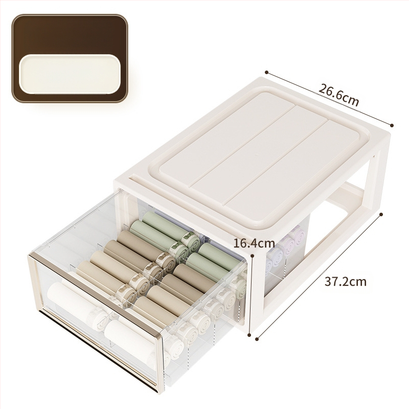 Apatinių drabužių laikymo dėžutė Buitinė stalčių tipo drabužių spinta Liemenėlė Apatiniai kojinės Apdailos dėžutė Trys viename padalinta apdailos dėžutė