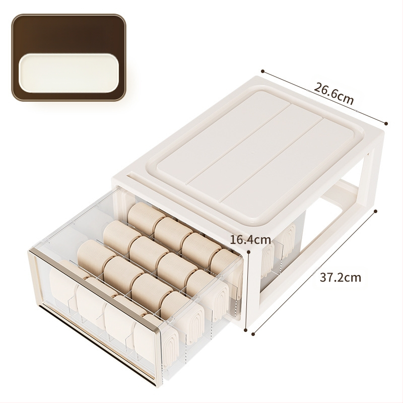 Apatinių drabužių laikymo dėžutė Buitinė stalčių tipo drabužių spinta Liemenėlė Apatiniai kojinės Apdailos dėžutė Trys viename padalinta apdailos dėžutė
