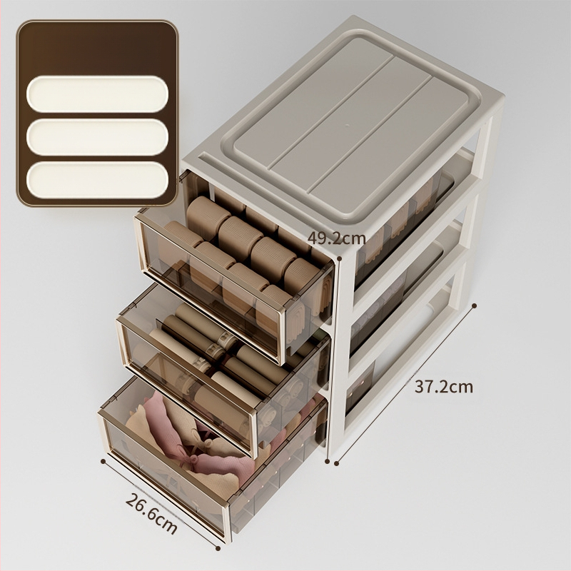 Apatinių drabužių laikymo dėžutė Buitinė stalčių tipo drabužių spinta Liemenėlė Apatiniai kojinės Apdailos dėžutė Trys viename padalinta apdailos dėžutė