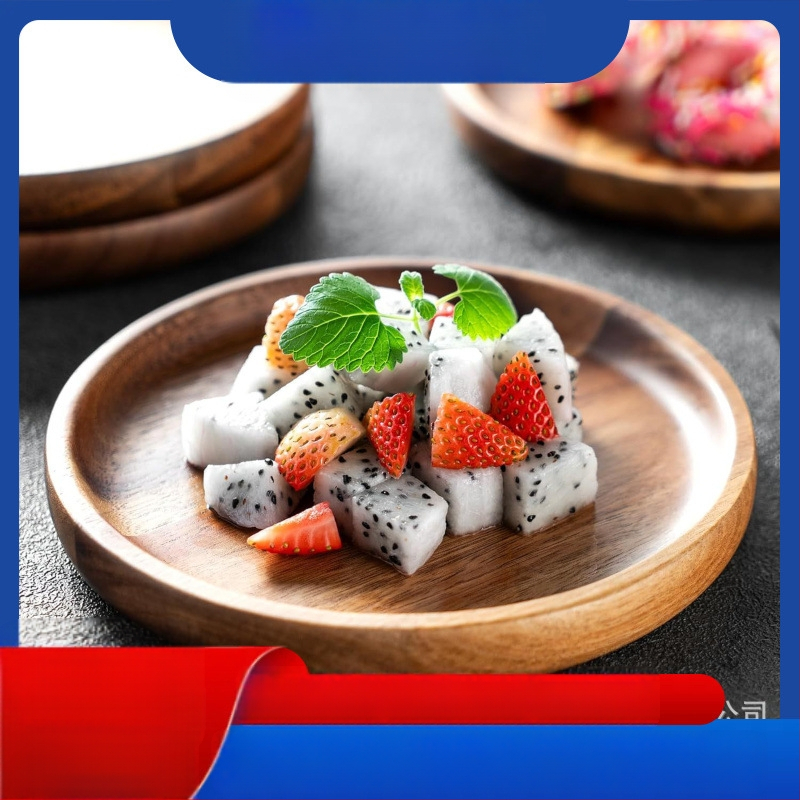 Puidust akaatsia taldrikualus, täispuidust ümmargune kandik, kohvisuupiste, puuviljalaua kaunistus, uus stiil