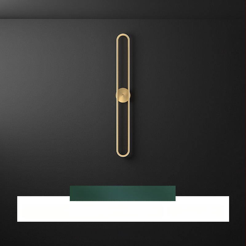 Seinalamp magamistoa voodiäärne LED-valgusti moodne minimalistlik elutoa taustavalgusti hotellikaunistus täisvaskne passaažiga seinalamp