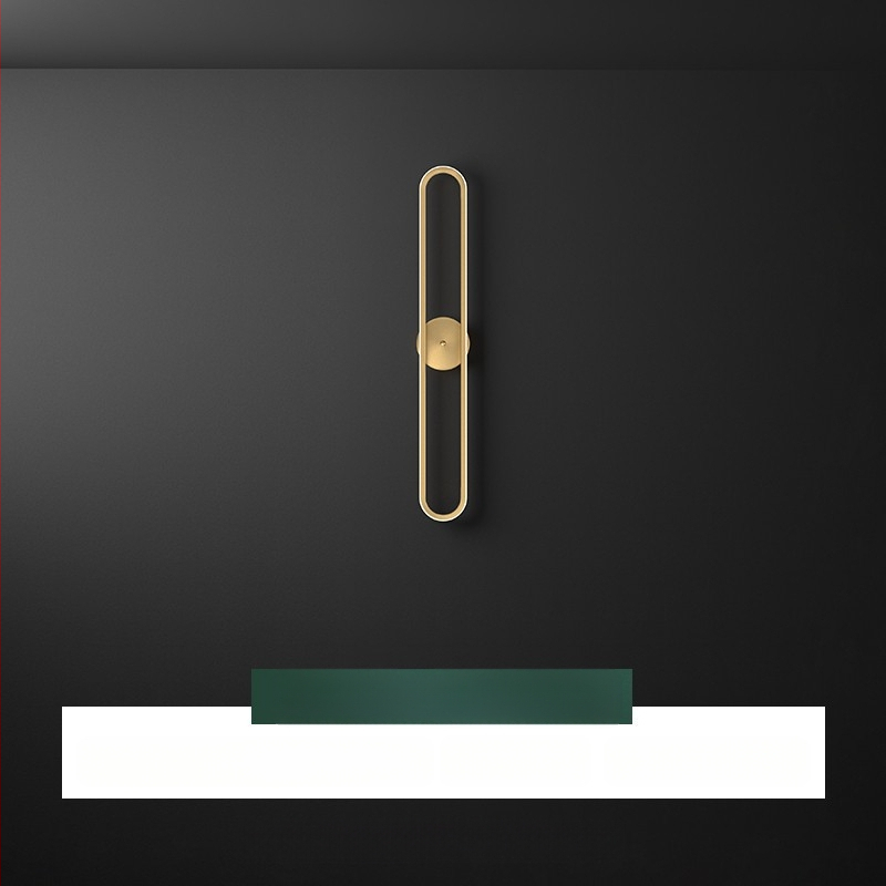 Seinalamp magamistoa voodiäärne LED-valgusti moodne minimalistlik elutoa taustavalgusti hotellikaunistus täisvaskne passaažiga seinalamp