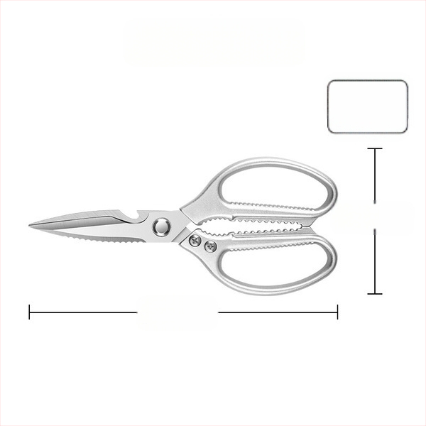 Gamyklinės tiesioginės virtuvės žirklės, buitinės, tvirtos vištienos kaulų žirklės, daugiafunkcinės žirklės, specialios plieno kaulų žirklės, virtuvės žirklės