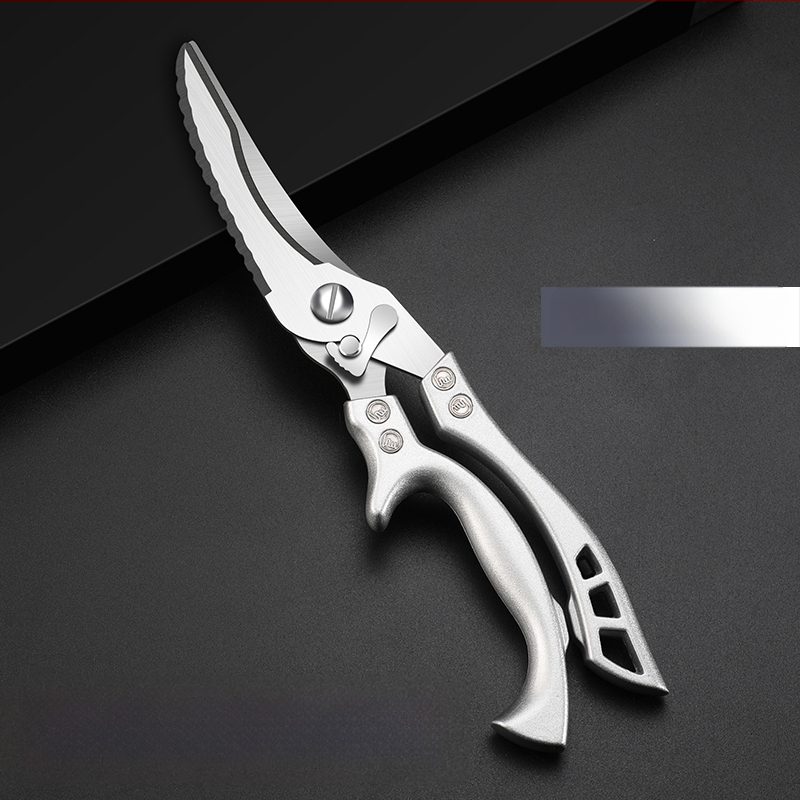 Gamyklinės tiesioginės virtuvės žirklės, buitinės, tvirtos vištienos kaulų žirklės, daugiafunkcinės žirklės, specialios plieno kaulų žirklės, virtuvės žirklės