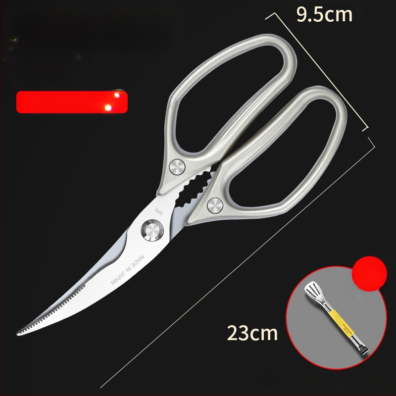 Gamyklinės tiesioginės virtuvės žirklės, buitinės, tvirtos vištienos kaulų žirklės, daugiafunkcinės žirklės, specialios plieno kaulų žirklės, virtuvės žirklės