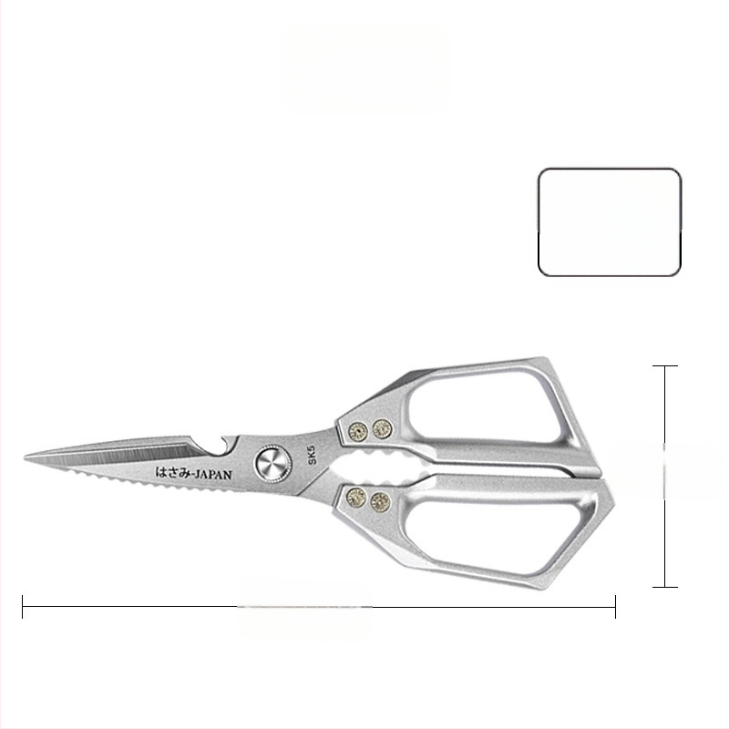 Gamyklinės tiesioginės virtuvės žirklės, buitinės, tvirtos vištienos kaulų žirklės, daugiafunkcinės žirklės, specialios plieno kaulų žirklės, virtuvės žirklės