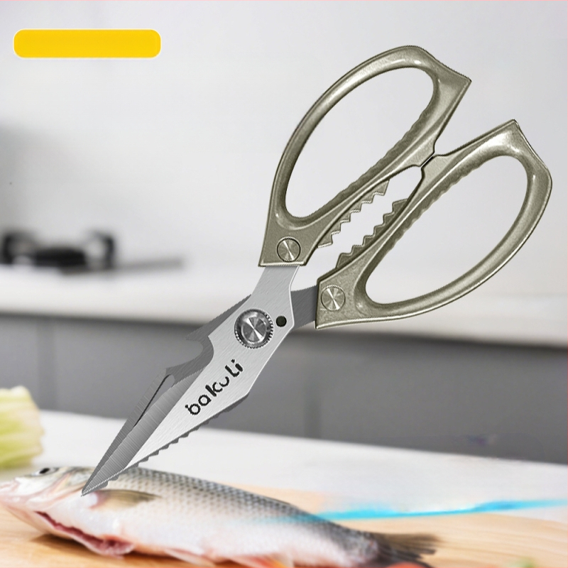 Gamyklinės tiesioginės virtuvės žirklės, buitinės, tvirtos vištienos kaulų žirklės, daugiafunkcinės žirklės, specialios plieno kaulų žirklės, virtuvės žirklės