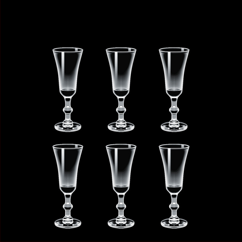 Alkoholinių gėrimų taurė, taurė, maža vyno taurė, spiritinis stiklas, aštuonkampis stiklas, kulkos formos taurė, vienos taurės didmeninė stiklinė taurė