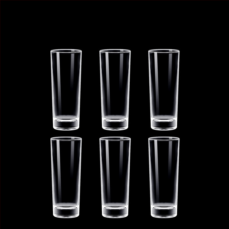 Alkoholinių gėrimų taurė, taurė, maža vyno taurė, spiritinis stiklas, aštuonkampis stiklas, kulkos formos taurė, vienos taurės didmeninė stiklinė taurė