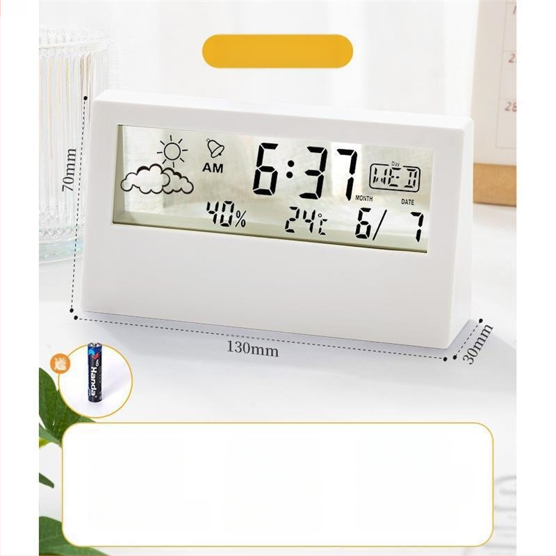 Ceas deșteptător cu oglindă, afișaj orar, studenții folosesc pendulul pentru birou, inteligent, 2024, electronic, digital, nou