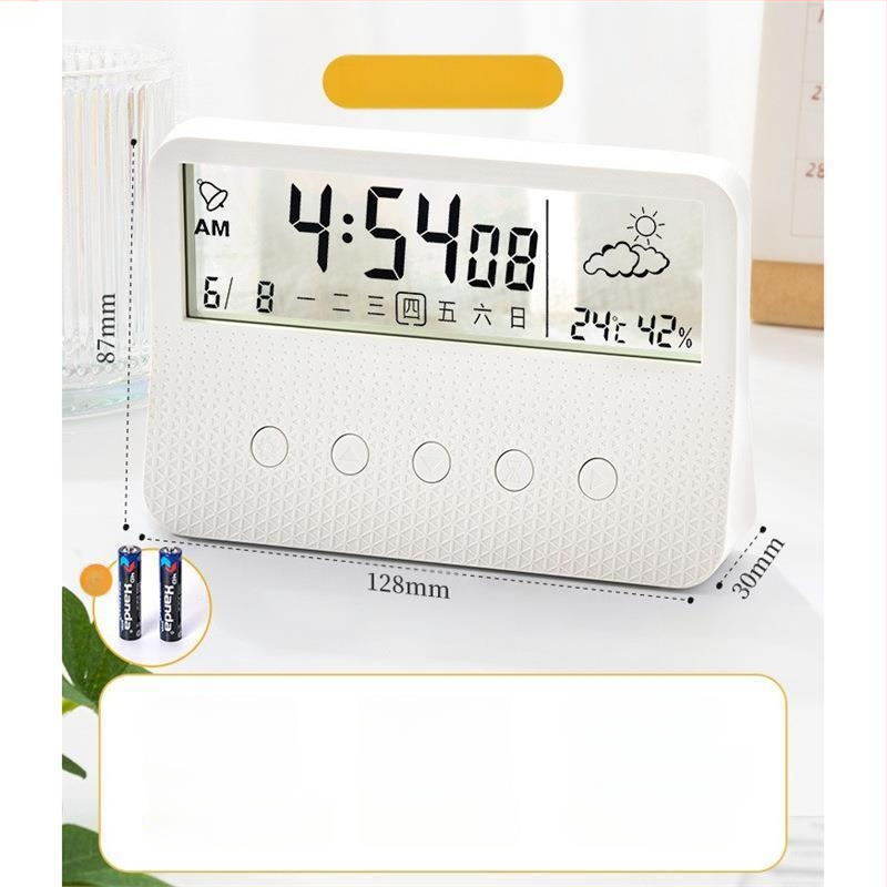 Ceas deșteptător cu oglindă, afișaj orar, studenții folosesc pendulul pentru birou, inteligent, 2024, electronic, digital, nou