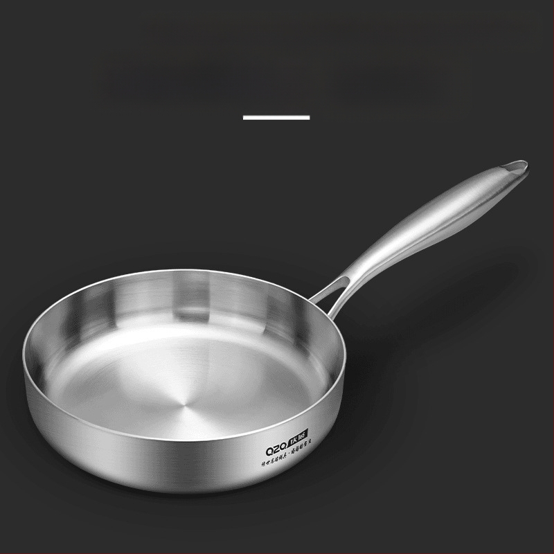 18-10 roostevabast terasest väike praepann, uhke omletipann, induktsioonpliit, gaasipliit, mida saab kasutada praekotiga