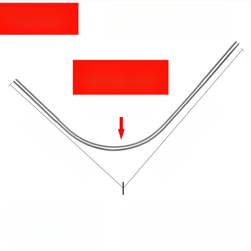 Комплект извити душ корнизи за баня Shangtao, телескопични, безпроблемни, от неръждаема стомана 304, ветрилообразни, за вана