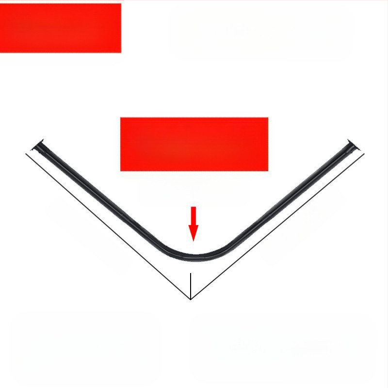 Комплект извити душ корнизи за баня Shangtao, телескопични, безпроблемни, от неръждаема стомана 304, ветрилообразни, за вана