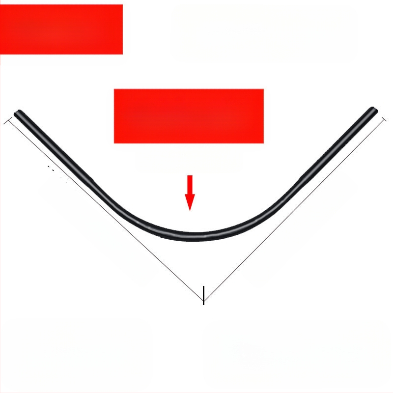 Комплект извити душ корнизи за баня Shangtao, телескопични, безпроблемни, от неръждаема стомана 304, ветрилообразни, за вана