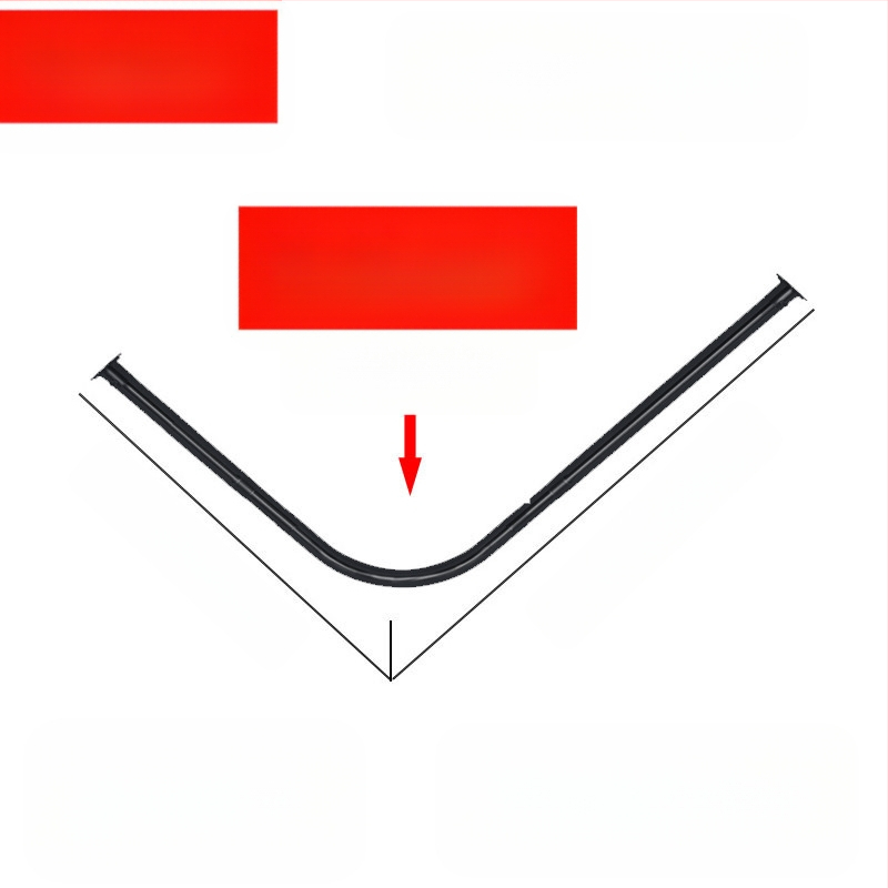 Комплект извити душ корнизи за баня Shangtao, телескопични, безпроблемни, от неръждаема стомана 304, ветрилообразни, за вана