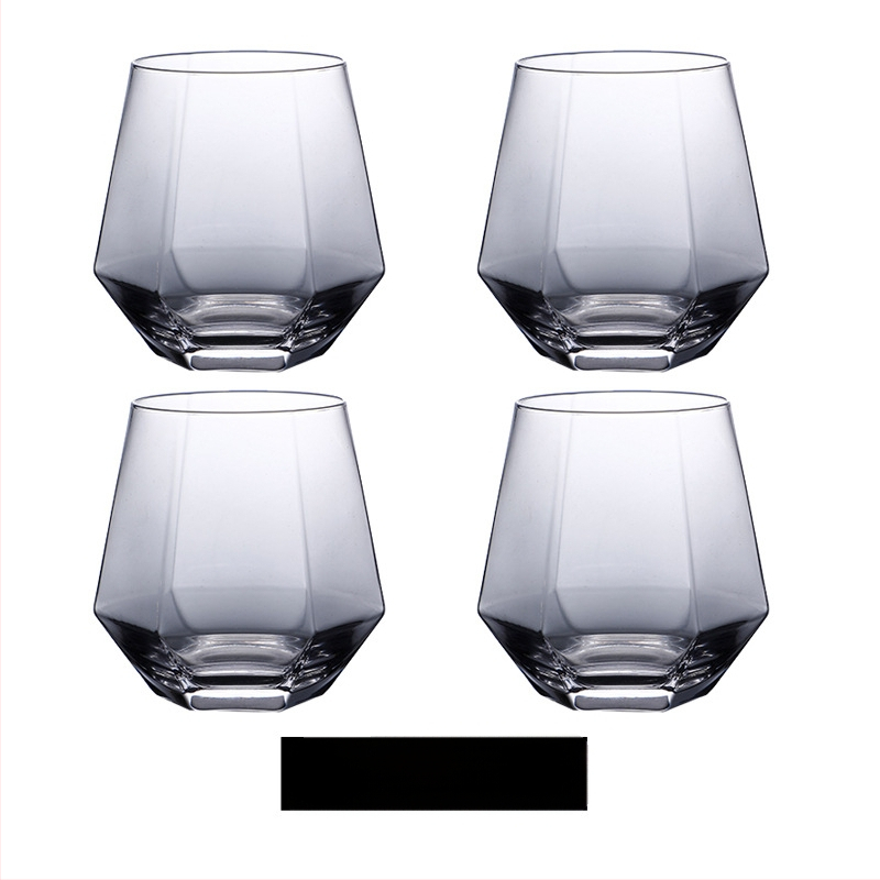 Pahar de bere whisky transparent colorat în formă specială, pahar de uz casnic în formă specială, pahar de băut cu aspect deosebit