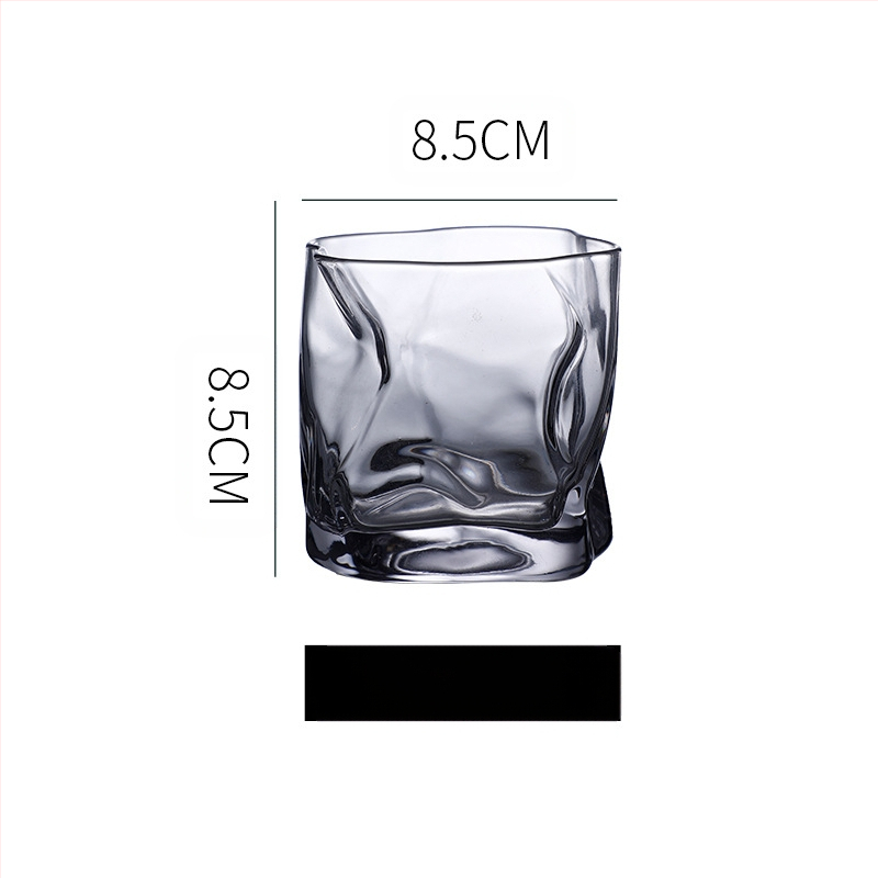 Pahar de bere whisky transparent colorat în formă specială, pahar de uz casnic în formă specială, pahar de băut cu aspect deosebit