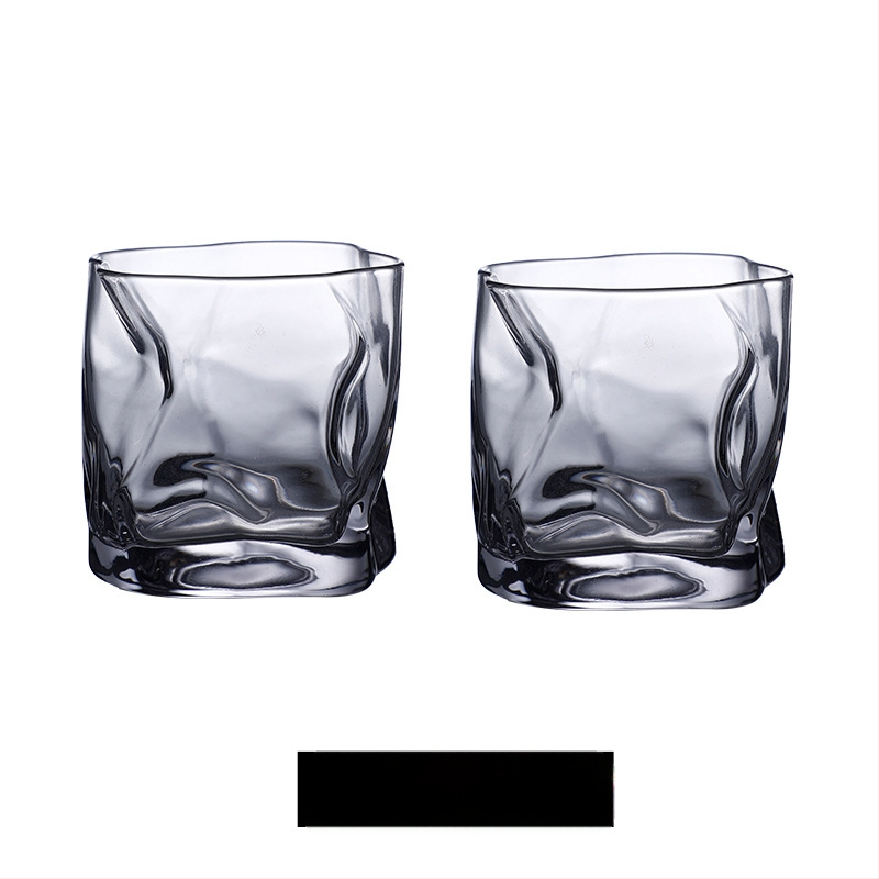 Pahar de bere whisky transparent colorat în formă specială, pahar de uz casnic în formă specială, pahar de băut cu aspect deosebit